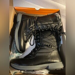 Sporto Black Winter Boots for Women